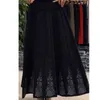 Autumn Winter Women's Skirt Ethnic Floral Print Knitted Skirt Casual Slimming Mid-length Female Pleated Skirts LL454 211120