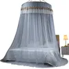 Summer Princess Style Ceiling Dome Mosquito Net Single Door Polyester Mosquito Net for 1.2-2.2M Bed