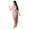 Kvinnor Transparent Cover Up Dress Beach Tunic Long Pareos Bikini Sleeve Beachwear Bathing Suits Robe Women039s Swimwear1323785