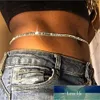 Edelstahl Strand Bikini Strass Kristall Taille Kette Bauch Körperkette Für Frauen Neue Mode Sexy Kristall Körper Schmuck