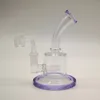 Narghilè Inline Perc Water Pipes Mini Oil Dab Rigs 5mm Bong in vetro spesso 14mm Giunto femmina con 4mm Banger al quarzo