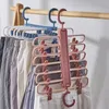 Kleiderbügel Racks Faltbare Hosen Jogger Rack Platzsparend Closet Organizer Kleidung Röcke Kleiderbügel Mit Klemme Tragbare Hosen Shorts