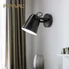 PHYVAL Wall Lamp Led Nordic Sconce Wall Lights E27 Head Light Macaron Wall Lamps For Bedside 210724