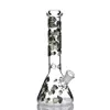 2021 Mushroom Beaker Bong hookah 5mm thick GLOW IN THE DARK glass water pipe oil rig dab recycler smoking accessories bowl