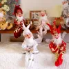 Abxmas elf lalka zabawka świąteczne ozdoby ozdoby dekoracje wiszące na półce standat dekoracja navidad rok prezenty 210911256b