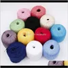 cotton yarn Fabric Apparel Drop Delivery Wholesale Cord Thread Yarn Embroidery Crochet Knitting Lace Handicraft Tool