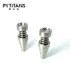 Titanium nail Smoking Pipes 6 in 1 10/14/18mm Female And Male Domeless Carb Cap For Glass Or Silicone Accessories