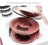 7 coppie ciglia magnetiche 3D False ciglia +2 pezzi Eyeliner liquido +Tweezer Eye Makeup Set Natural Reusible Oggetto Ottie