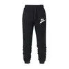 Homens soltos Esporte Correndo Calças de Impressão de Marca Sweatpants Fitness Training Calça Mens Reta Calças Tracksuit Jogging Sportswear