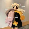 QRWR Dames Hoodie Koreaanse Stijl Winter Casual Leuke Kawaii Warm Sweatshirt Losse Vrouwelijke Pocket Oversized Hoodies voor meisjes 210809