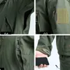 Exército tubarão pele macia shell roupas táticas impermeável impermeável jaqueta homens voo piloto capa casaco militar jaqueta de bombardeiro 210927