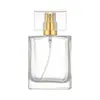 30 ml 50 ml lege duidelijke glazen parfumflessen vierkante spuitfles hervulbare verstuiver reizen grootte groothandel