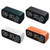 Alto -falante sem fio Mini Bluetoothes 5.0 Tabela de cabeceira do alto -falante Sclock LED Despertador Bluetoothspeaker Subwoofer com reprodução de TF