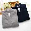 QWEEK Autumn Male Pajamas Sets 100% Cotton Kimono Mens Sleepwear Japanese Style Pyjamas Men Soft Home Wear 2 Pieces High Quality SH190916