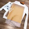 Sciarpa di marca di alta qualità 100% cashmere Sciarpa da donna Lettera Addensare caldo Morbido Autunno inverno Splicing sciarpe da donna scialle senza scatola jone1a