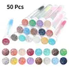 Makeup Brushes 50Pcs Mascara Wands With Tube Empty Spoolie Lash Brush Disposable Tool255g2586040