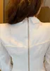 Vrouwen mini-jurk elegante kantoor dames werk sexy witte knop shirt jurken vrouwelijke vestidos lente 210608