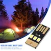 キャンプ夜ハイキングテントランプライト屋外携帯用省エネ懐中電灯ミニ超薄型モバイルUSB LEDキーチェーンの夜840 Z2
