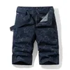 Summer Men's Camouflage Zipper Casual Pocket Regular Five-Point Pants Military Cargo Plus Size Shorts