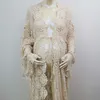 DonJudy Boho sukienka ciążowa Vintage bawełna ciąża Pography sukienek Maxi suknia dla kobiet w ciąży Po Prop 210726