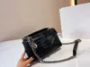 Sac à bandoulière motif crocodile Vintage Silver Chain sacs diagonales portables designer de luxe dames sac à main en cuir