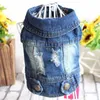 Hundkläder 2021 Style Spring and Summer Clothes Denim Jacket Pet Vest Cowboy Clothing for Chihuahua Dogs Cat Coat Jeans Supply255C