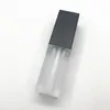 5ml Quadrado Lip Tubo Garrafas Esvaziando Tubos de LipGloss com Wand Mini Amostras de Batom Maquiagem Cosméticos Aplicador de Garrafas Dispensador Disponível Para DIY Negócio