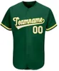 Costume Baseball Jersey Personalizado San Francisco Missouri Boston Qualquer nome e número de manga curta esportes uniforme adulto