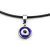 S2232 joyería de moda símbolo turco mal de ojo colgante collar cuerda cadena ojos azules collares
