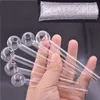 En gros 4 pouces 10 cm verre brûleur à mazout tuyau parfait emballage fumer tuyaux dab paille Tube brûleurs à mazout avec sac à bulles