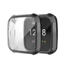 Fitbit Versa Lite 밴드 케이스 도금 Coque Fitbit Versa Lite 시계 액세서리 화면 보호 케이스에 대한 360도 보호 커버