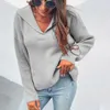 Camisolas femininas Hirigin Fashion Fashion 2022 Soft One Tamanho Jumper Logo Fit Woman Pullous Turndown Collar Slave Longs Bege Ladies