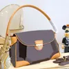 3-teiliges Set Mittelalte Unterarmtasche Schulter-Crossbody-Tasche Frauen Briefdruck Handtasche Samll Münzgeldbörse Alte Blumen-Geldbörse 7586