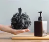 Bambu Charcoal Bath Scrubbers para Limpeza Corpo Macio Limpeza Duche Esponjas Wash Bath Ball Ball Escovas Escovas Espagueiras Atacado