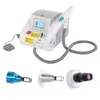 Portable Q Switch Nd YAG Laser Device Tattoo Spot Removal Machine för kolskalning och pigmentering 1064 nm 532nm 1320nm rynk borttagning Hudföryngring