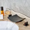 Смесители раковины ванной комнаты LY мода стиль водопадного масла втирают бронзовые смесители смесителя краны двойных ручек