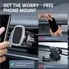 Magnetic Car Phone Holder For iPhone 12 4-6.9 Inches Universal Black Handsfree Practical Air Vent Mount Support OEM Mobile Smartphone Cellphone Stand Bracket