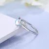 TF283 Mehrfarbiger kleiner Wal offene verstellbare Ringe S925 Sterling Silber süßer romantischer Tierdelfin niedlicher Modering für Mädchen6640807