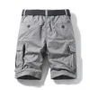 Sommar jogger taktisk last shorts män casual armygreen varumärke kläder bomull lös militär 210714