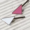 two pieces 21ss women hair clips luxury fashion Barrettes TISCO material inverted triangle design Retro leather with European and 274I