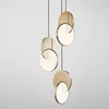 Pendant Lamps Modern Led Lights Kitchen Lamp Geometric Circle Iron Small Hanging Dining Room Bedroom Decorative Lighting