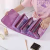 Nxy Cosmetic Bags Sac à Cosmétiques De Voyage Pour Femmes Boîte Maquillage En Maille Sacs d Esthéticienne Toilette Brosses 220302