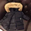 Dzieci Coat Baby Boys and Girls Down Jacket Naturalny szop fur