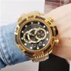 2021 Schweizer TA -Logo Sehr großes rotierendes Zifferblatt Superqualität Männer Watch Brand Wolfram Stahl Multi -Funktion Gold Quarz Uhren2936502