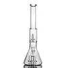 34 cm de haut de base de bécher DAB RIGNES VERRES BOUBLIÈRES DU SUMPRE PERC FUMER PIPE DAB DABE Bongs avec un bol de 18 mm