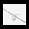 Chokers Pendants släpp leverans 2021 Guldhängen halsband för kvinnor Färgglada kubiska zirkonier, fjärilsfest smycken mode tillbehör 8