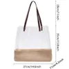 Ladies Fashion Large Capacity Transparent PVC Jelly Beach Tote Shoulder Shopping Travel Tote Bags