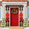 Nutcracker Soldier Banner Christmas Decor For Home Merry Christmas Door Decor Xmas Ornament Happy Year 2022 Navidad 211104