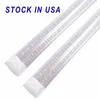 V-em forma de 2FT 3FT FT4 8FT LED Tube Luz T8 LEDs integrados Tubos Dupla lados SMD2835 LED Luzes fluorescentes AC85-265V USA Stock