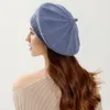 Berretti Beret a maglia per le donne angora inverno autunno cappello beanie caldo casual casual accessorio all'aperto